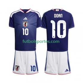 Camiseta Japón Ritsu Doan 10 Niño Primera Equipación Copa Mundo 2026